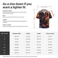 thumbnail image 5 of Rateoe Puppy Lying On A Cloud Pattern Men's Short Sleeve Classic Shirt, Casual Short-Sleeved Shirt, Lightweight Summer Shirt, Cuban Collar Shirt,Button-Front Shirt-X-Large, 5 of 5