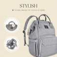 thumbnail image 5 of Dodo Babies Diaper Bag Backpack with 2 Pacifier Clips, Pacifier Case, and Waterproof Nappy Bags, 5 of 6