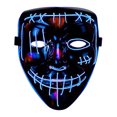 thumbnail image 1 of Horror Mask Safe Wear-resistant LED Luminous Role-play Face Cover Glow Prop Facial Shield for Halloween Masquerade, 1 of 1