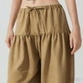 thumbnail image 6 of CHUMUD Womens Harem Pants Wide Leg Barrel Casual Loose Joggers Drawstring Elastic Waist Pants with Pockets Summer Fits, 6 of 7