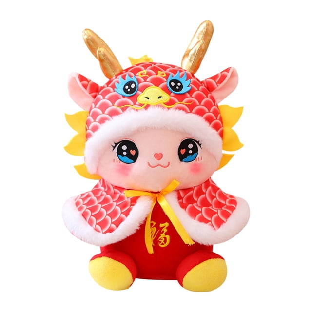 Animales de peluche de dragón de Año Nuevo Juguete de peluche de dragón Almohada Decoración del hogar Muñeca de dragón 36cm