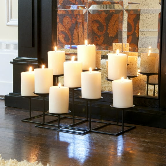SEI Furniture Brindmon 9 Candle Candelabra 21.5 x 9 Freestanding Fireplace Accessories