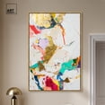thumbnail image 3 of Bright Prism Minimalist Collage Style Canvas Wall Art by Art Remedy, Gold Floater Frame, 36"x54", 3 of 7