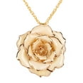 thumbnail image 4 of Cadena de collar BRI dorado 30 mm colgante bañado en oro 24 k regalo para mujer, 4 of 7