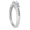 thumbnail image 2 of 1/2ctw Diamond Three Stone Ring With Side Stones in 10k White Gold, 2 of 2