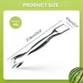 thumbnail image 3 of 2 In 1 Stainless Steel Fruit Cutter Upgeade Portable Head Stainless Steel Watermelon Cutter Summer Watermelon Cutting Artifact Fruit Forks Slicer For Parties Camping, 3 of 9