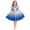 Blue, variant on Wonderland Red Leather Style Cosplay Costume Biker Jacket Dress Halloween Party Outfit