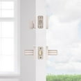 thumbnail image 5 of Kwikset Halifax Satin Nickel Zinc Lever and Single Cylinder Deadbolt, 5 of 8