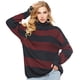 thumbnail image 3 of Nuevo suéter de punto con cuello alto a rayas informal de otoño e invierno para mujer, camisa con parte inferior de punto suelta europea y americana, 3 of 4