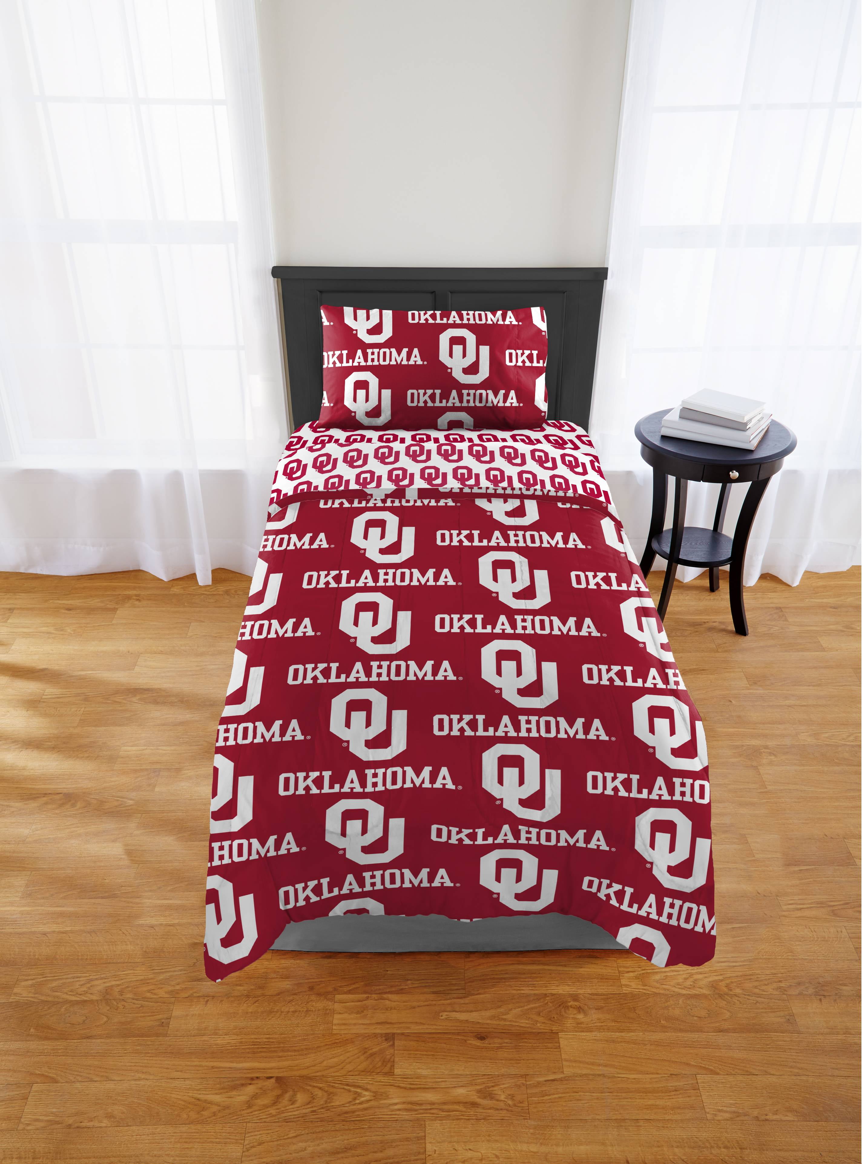 Ncaa Oklahoma Sooners Queen Bed In Bag Set Com