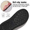 thumbnail image 4 of Knivor Closed Back Slippers for Women Slipper Socks Textured Solid Adjustable Hook and Loop Fuzzy Fleece Indoor Outdoor Non Slip House Shoes, 4 of 8