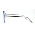 thumbnail image 4 of Womens Rimless Star Shape Hippie Groove Pimp Sunglasses Blue, 4 of 4