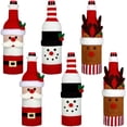 thumbnail image 1 of 6 Piezas Suéter de Navidad Cubierta de Botella de Vino, Suéter de Botella de Vino Hecho a Mano para Decoraciones de Navidad Lindo Suéter de Navidad Decoraciones de Fiesta, 1 of 7