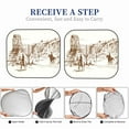 thumbnail image 6 of Balery Western Desert Cowboys Sun Shield 2 Pack For Car Front Windows Foldable Sun Visor Protector Blocks Max Uv Rays And Keeps Your Vehicle Cool For Most Sedans Suv Truck, 6 of 7