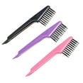thumbnail image 1 of PAMINGONO 3Pcs Soft Bristle Comb and Hair Brush Cleaner Tool with Comfortable Handle Assorted Colors, 1 of 8