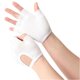 thumbnail image 3 of Guantes de yoga sin dedos antideslizantes, con agarre de silicona, transpirables, ligeros y elásticos, para gimnasio, yoga aéreo, ballet y entrenamiento físico para mujeres, multicolor, 3 of 4