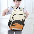 thumbnail image 6 of FORMRS Unisex School Backpack 17" Student Travel Bag with Laptop Compartment, Sleeping Black Cat, 6 of 7
