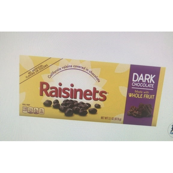 Raisinets Dark Chocolate with Whole Fruit 3.1 oz (3 Pack)