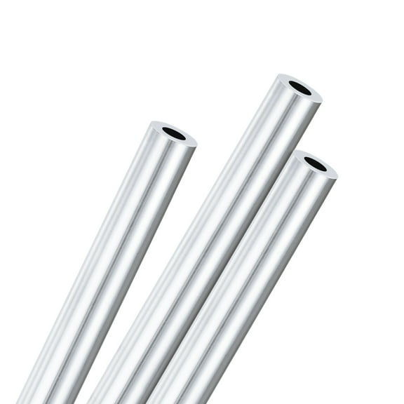 3-Pack 300mm 6063 Aluminum Round Tube, 5mm ID 10mm OD Seamless Aluminum Tubing for DIY Crafting [0.2x0.39x11.8IN]