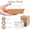 thumbnail image 3 of 50 Pack Small Charcuterie Boxes with Clear Lids, 4 Inches Paper Bakery Boxes Dessert Boxes Disposable To Go Food Containers for Cookie, Cake Slice, Mini Cake, Chocolate Strawberry (Brown), 3 of 7