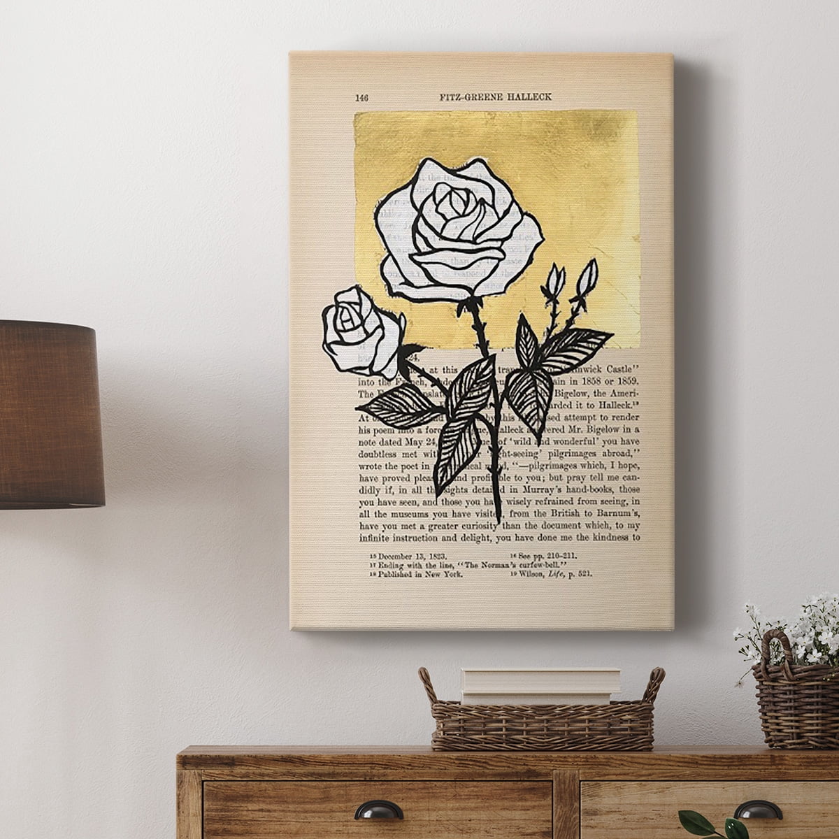 Floral Diary II Premium Gallery Wrapped Canvas - Ready to Hang