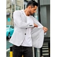 thumbnail image 4 of COOFANDY Men's Casual Regular Fit Blazer Jacket Two Button Suit Jackets Lightweight Sport Coat, 4 of 7