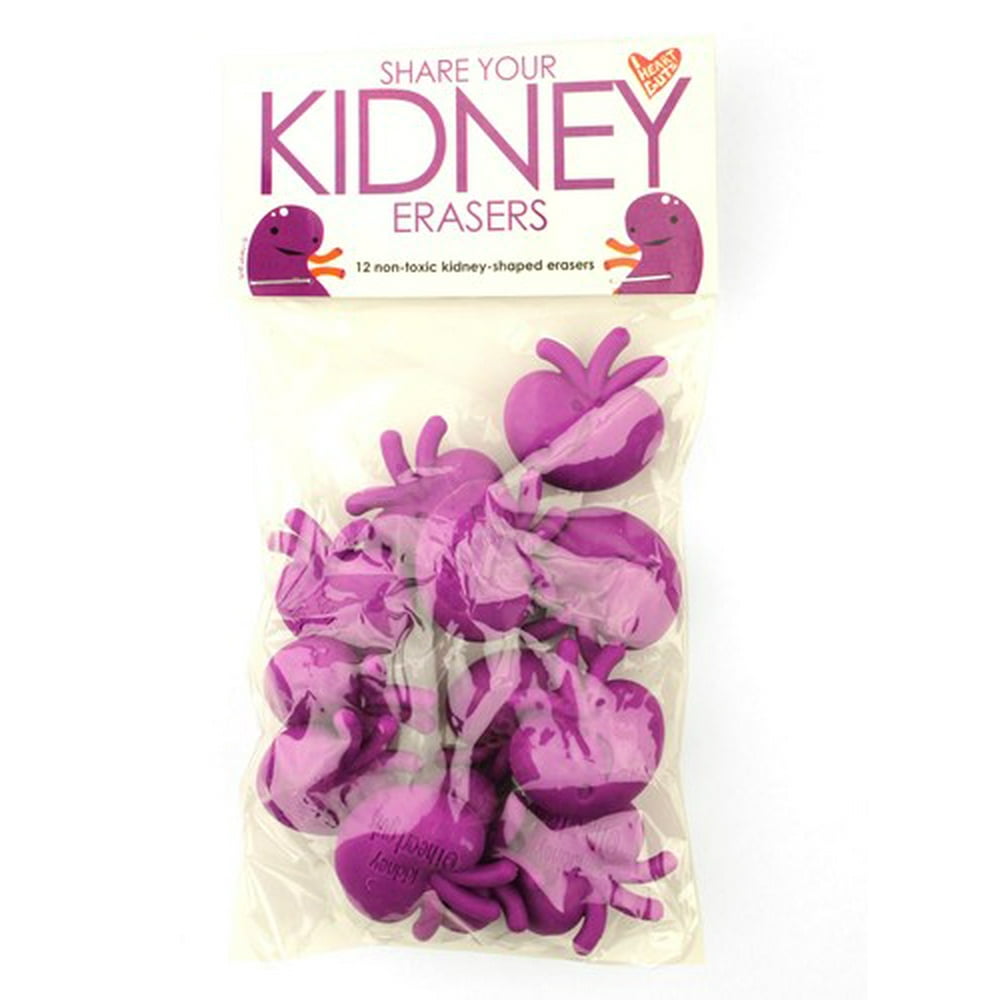 Share Your Kidney Erasers Bag of 12
