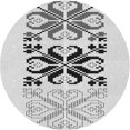 thumbnail image 1 of Ahgly Company Machine Washable Indoor Round Transitional Gray Area Rugs, 8' Round, 1 of 7