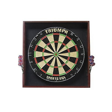 Triumph Sports Deluxe Backboard Combo Unit Dartboard- XSDP -18-2005 - This Deluxe Backboard Combo Unit is the perfect addition to any dart lover's arcade room. Its 18 target size puts players