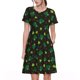 thumbnail image 1 of Easygdp St. Patrick's Day8 para Vestido Transpirable de Mujer, Vestido Suelto de Manga Corta con Pliegues y Bolsillos para el Verano, 1 of 6