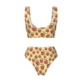 thumbnail image 6 of Rocae Fruit for Bikini Set for Women Two Piece Sexy High Swimsuits Split Crossover Bikini X-Large, 6 of 9