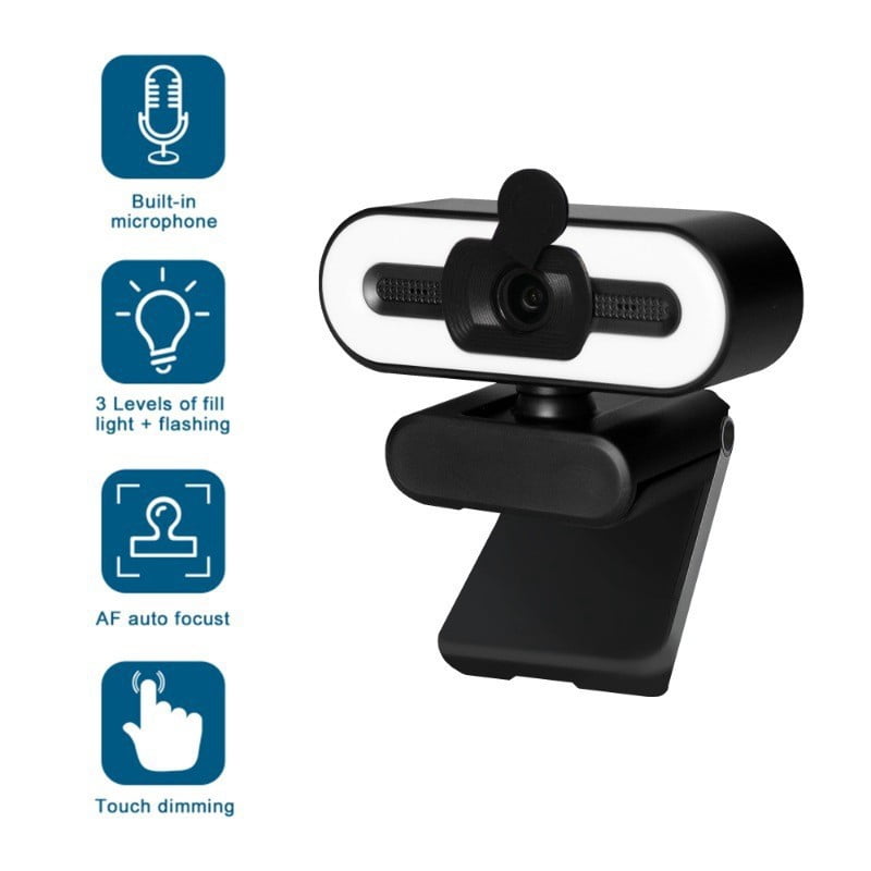 USB computer webcam 1080P 2K network monitoring 720P online class live streaming PC online broadcasting webcam auto focus,Auto focus-AF-4K