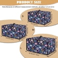 thumbnail image 7 of Renewold Toaster Oven Protection Case Stain-Resistant Washable Smart Oven Air Fryer Cover Countertop Appliance Protective Case Kitchen Decor, 18.5 x 14.5 x 9 Inches, Hippie Flower Lotus Blue Violet, 7 of 7