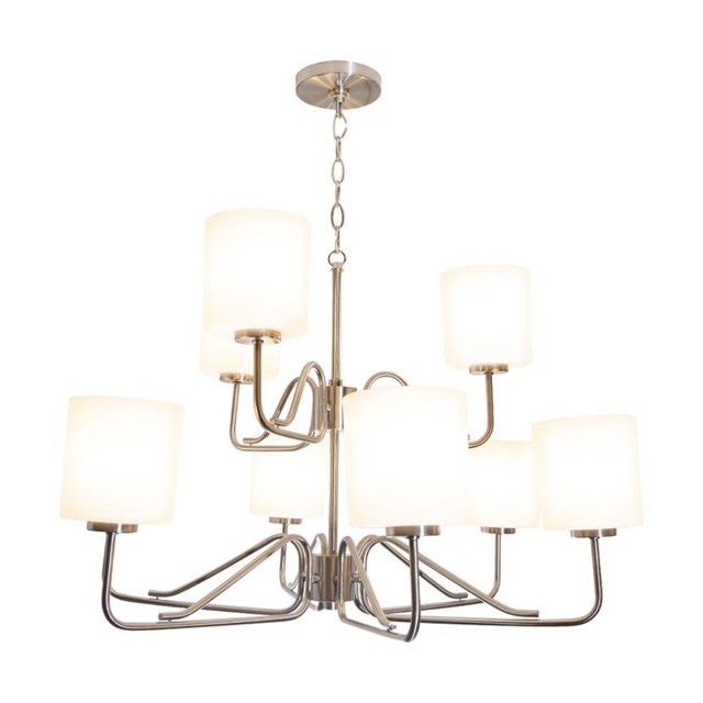 Candelabro Tobin Collection 9 luces, acabado niquel pulido