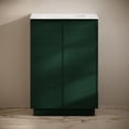 thumbnail image 7 of St. Tropez 24" Freestanding Bathroom Vanity in Green Oak with 3-Hole Widespread Sink Top, 7 of 7