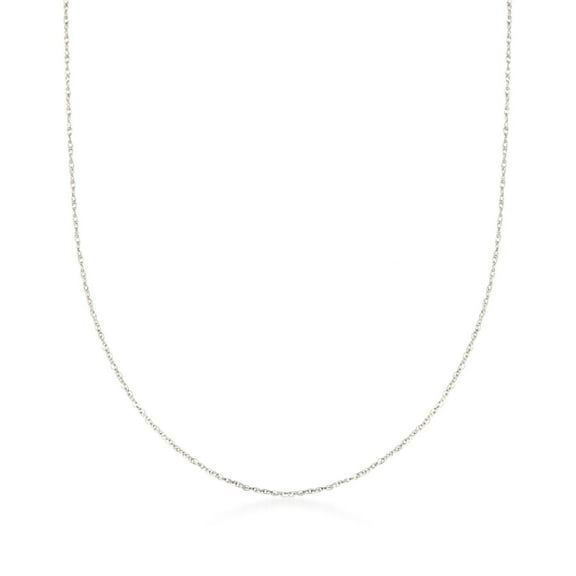 Ross-Simons 0.7mm 14kt White Gold Rope-Chain Necklace, Women's, Adult
