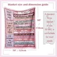 thumbnail image 2 of Granddaughter Gifts from Grandma Grandpa, Gifts for Granddaughter, Granddaughter Gift Ideas, to My Granddaughter Christmas Graduation Birthday Valentine’s Day Gift Throw Blanket 50" x 60", 2 of 6