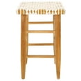 thumbnail image 6 of SAFAVIEH Kaleo Rectangle Backless Counter Stool, Natural/White, 6 of 11