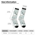 thumbnail image 2 of Haiem Goose and Doodle Flowers Pattern Crew Socks – Soft & Durable Moisture-wicking Socks, Stay-Up Fit for Business, Work, and Casual Wear Size 5-11, 2 of 6