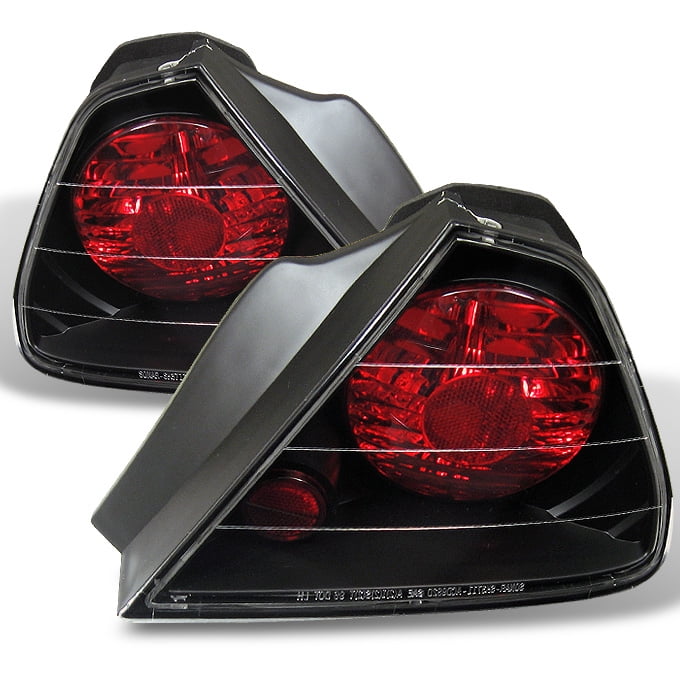 Fits 9802 Honda Accord 2Dr Coupe JDM Black Tail Lights Lamp Set Left+Right Pair