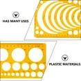 2pcs Plastic Stationery Measuring Tool Painting Ruler Design Template ...