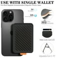 thumbnail image 2 of TECH CIRCLE RFID Blocking Mag-Safe Compatible Wallet Case for iPhone 14 Pro, Detachable Card Holder, Adjustable Stand Cover, Black, 2 of 11
