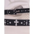 thumbnail image 5 of ESTRAPVIA Rhinestone Belt for Men & Women, Western Cowboy Cowgirl Belt with Bling Cross Design for Jeans, 5 of 5