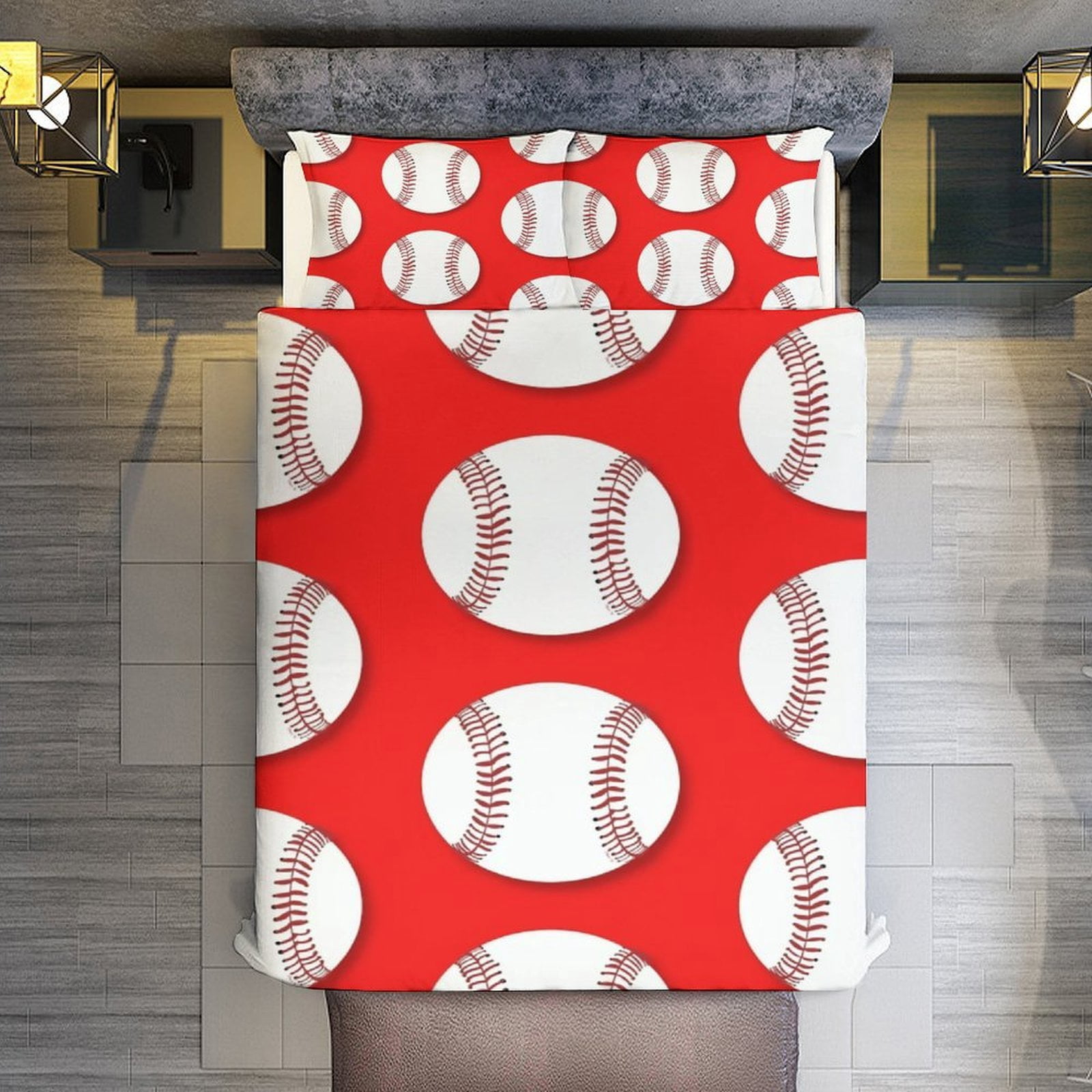 Baseball Bedding Set Duvet Cover Couple Bedclothes Pillowcase Customized Home Textiles Bed Set for Twin Size