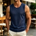 thumbnail image 2 of Dagugfen Workout Tank Tops for Men Mesh Breathable Regular Fitted Sleeveless Crew Neck Basic Layer Tops Summer Outdoor Activewear Tanks, 2 of 7