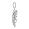 thumbnail image 2 of Finest Gold Sterling Silver Polished Florida Lobster Pendant - Medium, 2 of 2