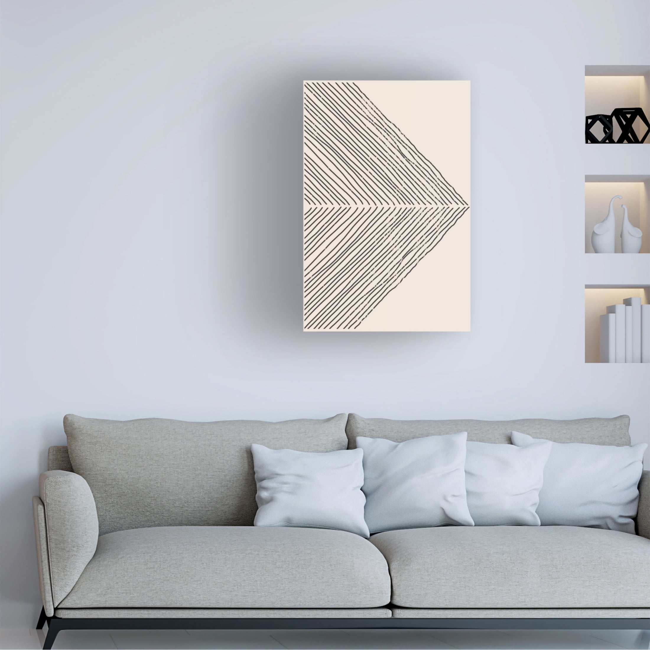 Trademark Fine Art jay stanley  Geometric Set 4 Canvas Wall Art