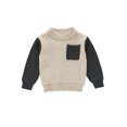 thumbnail image 1 of ITFABS Hauts d'Automne pour Enfants Pull à Manches Longues Col Rond et de Couleur Unie, 1 of 8