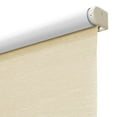 Lumi Blackout Cordless Slow Release Fabric Roller Shade 73" x72", Linen