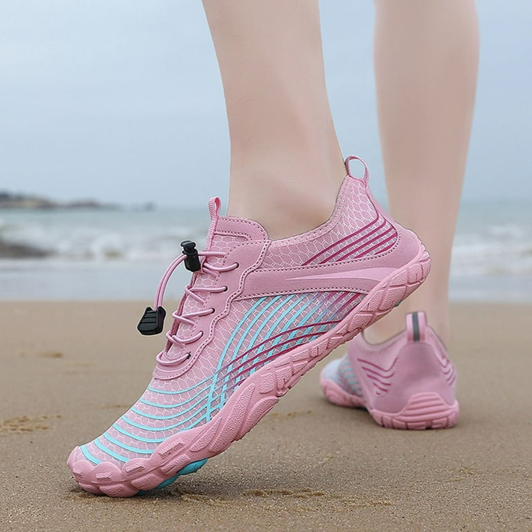 eileial Water Shoes for Women Men Swim Beach Shoes(Pink,6